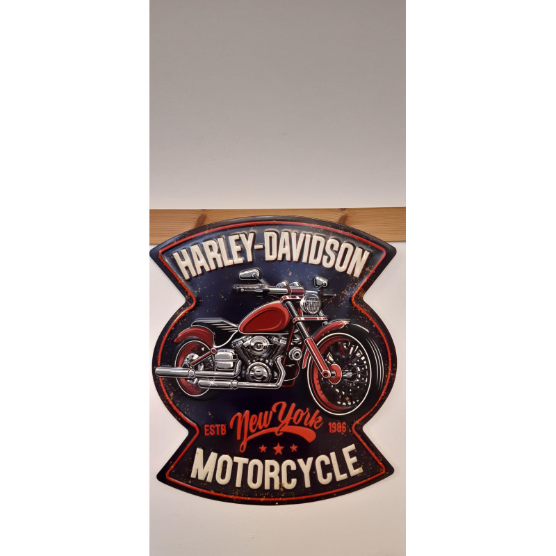 TARGA HARLEY DAVIDSON IN METALLO